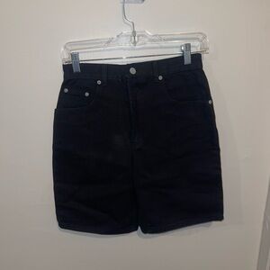 Vintage Men's Black Denim Shorts Sz 32 New Old Stock NWT